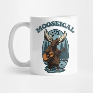 Mooseical - Musical Moose with a Acoustic Guitar Mug